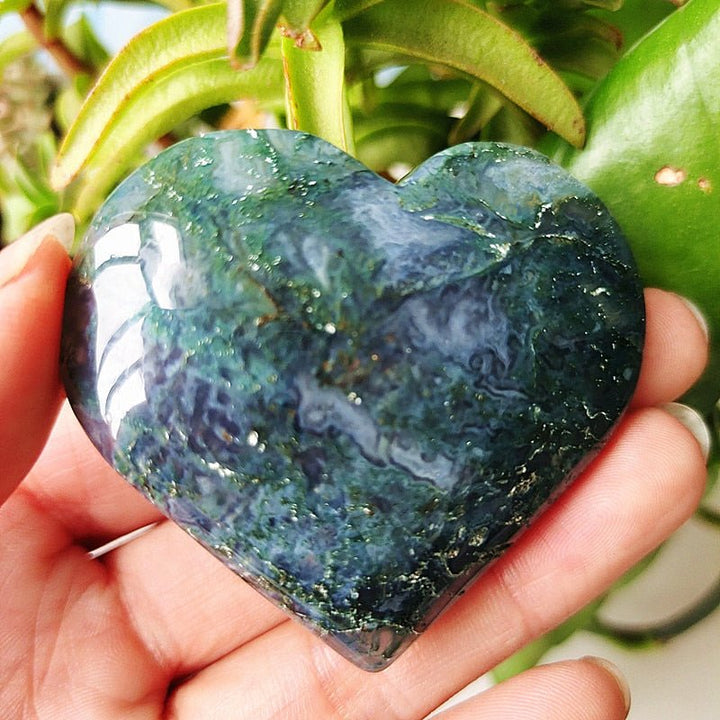 Moss Agate Hearts - Light Of Twelve