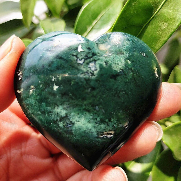 Moss Agate Hearts - Light Of Twelve