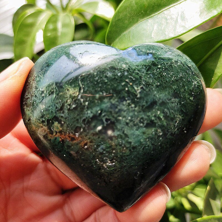 Moss Agate Hearts - Light Of Twelve