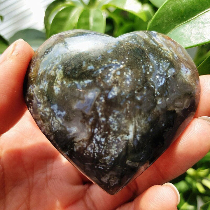 Moss Agate Hearts - Light Of Twelve