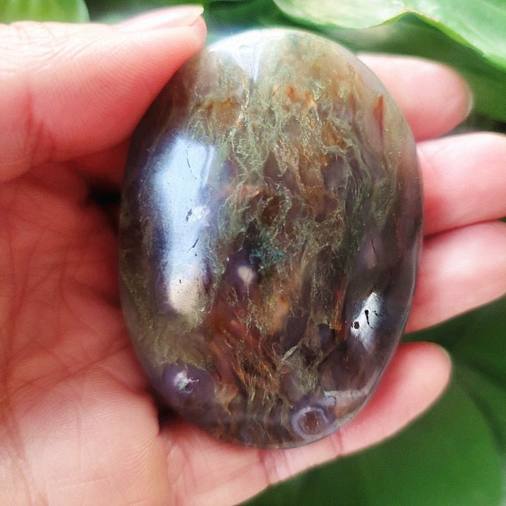 Moss Agate Palm Stones - Light Of Twelve