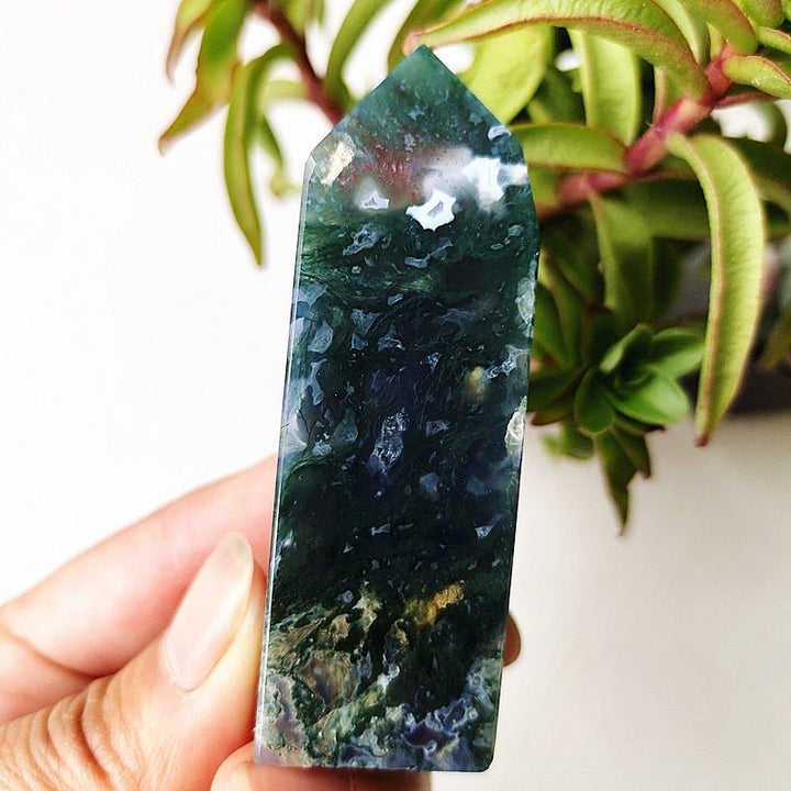 Moss Agate Tower Points - Light Of Twelve