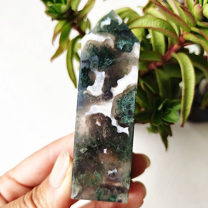 Moss Agate Tower Points - Light Of Twelve