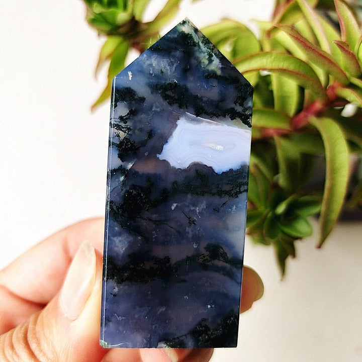 Moss Agate Tower Points - Light Of Twelve