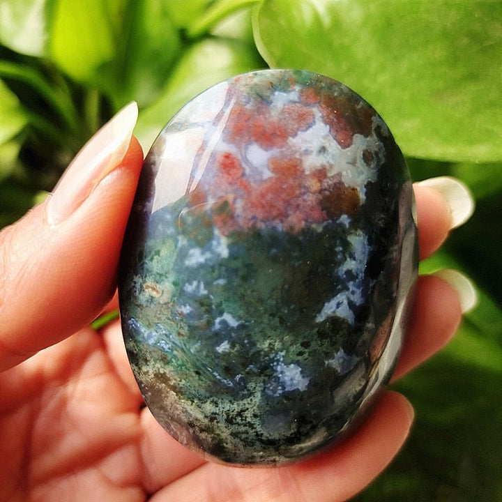 Moss Agate Worry Stones - Light Of Twelve