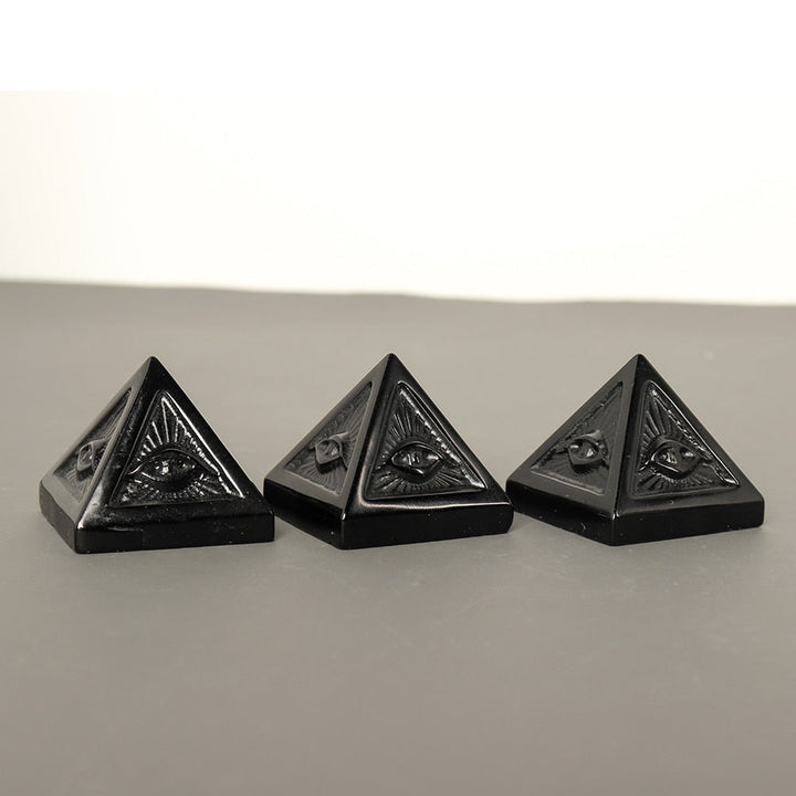 Mysterious Black Obsidian Eye Pyramids for Protection - Light Of Twelve