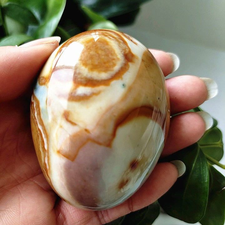 Ocean Jasper Worry Stone - Light Of Twelve