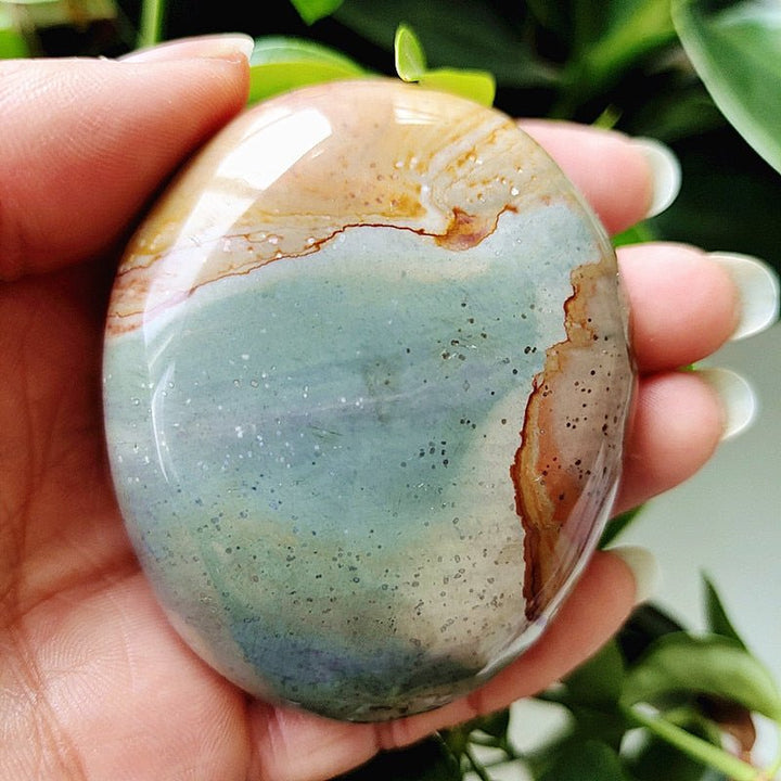 Ocean Jasper Worry Stone - Light Of Twelve