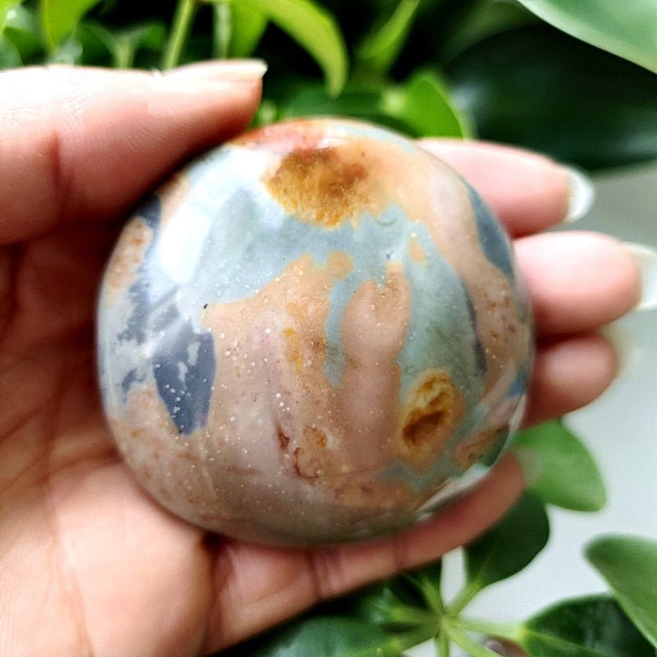 Ocean Jasper Worry Stone - Light Of Twelve