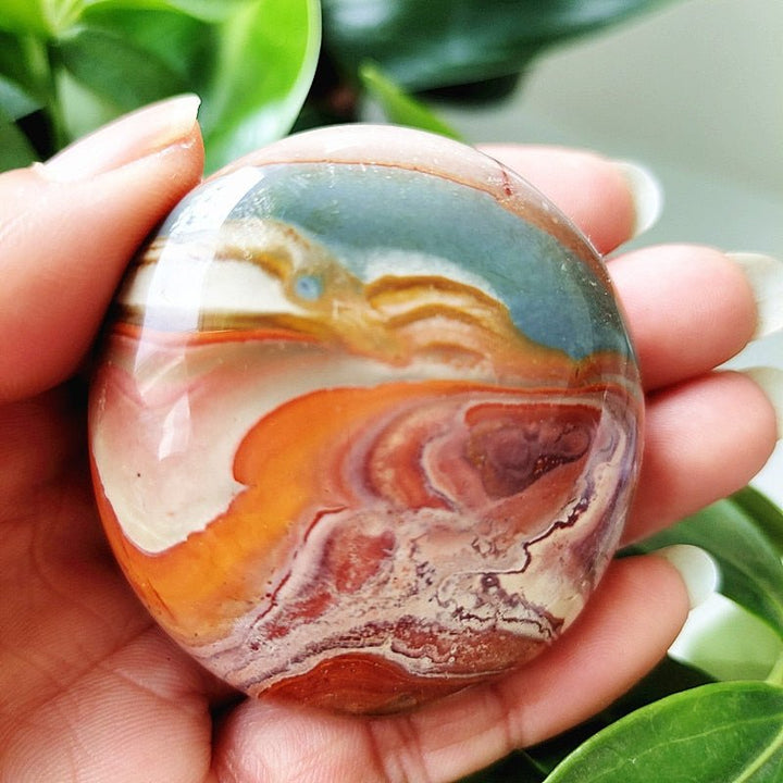 Ocean Jasper Worry Stone - Light Of Twelve