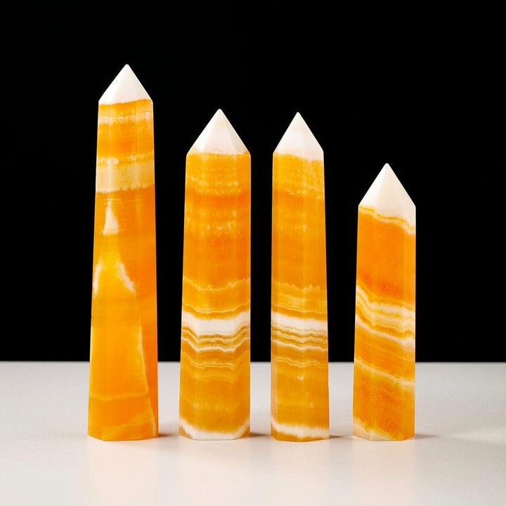 Orange Calcite Crystal Towers - Light Of Twelve