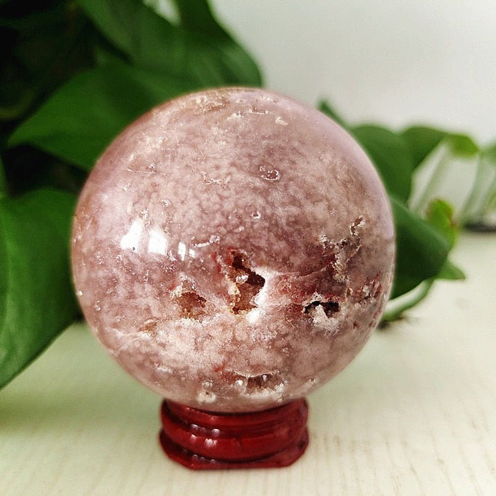 Pink Amethyst Geode Spheres - Light Of Twelve