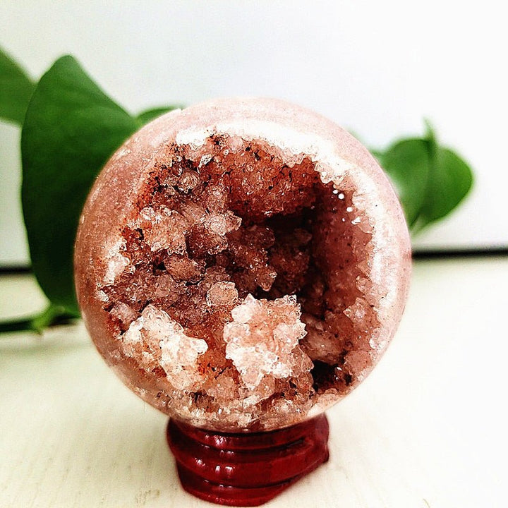 Pink Amethyst Geode Spheres - Light Of Twelve