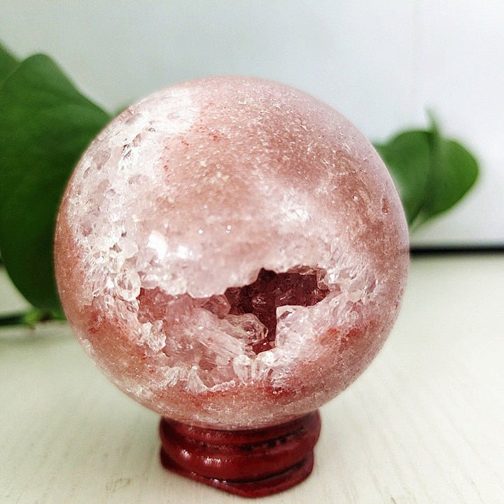 Pink Amethyst Geode Spheres - Light Of Twelve