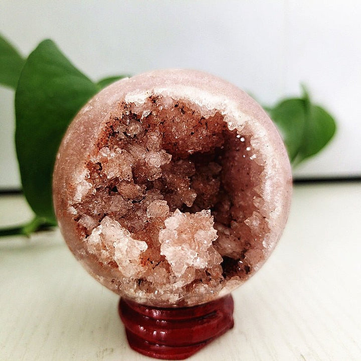 Pink Amethyst Geode Spheres - Light Of Twelve