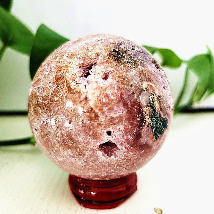 Pink Amethyst Geode Spheres - Light Of Twelve