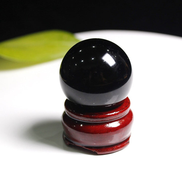 Powerful Mini Black Obsidian Spheres for Protection & Grounding - Light Of Twelve