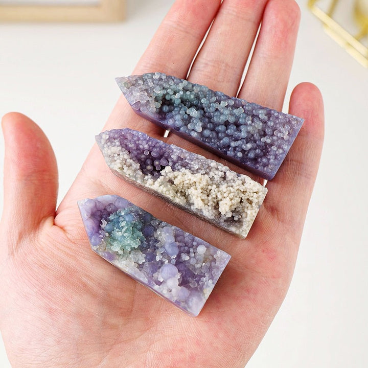 Purple Grape Agate Crystal Points - Light Of Twelve