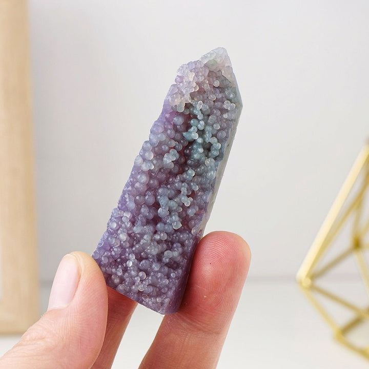 Purple Grape Agate Crystal Points - Light Of Twelve