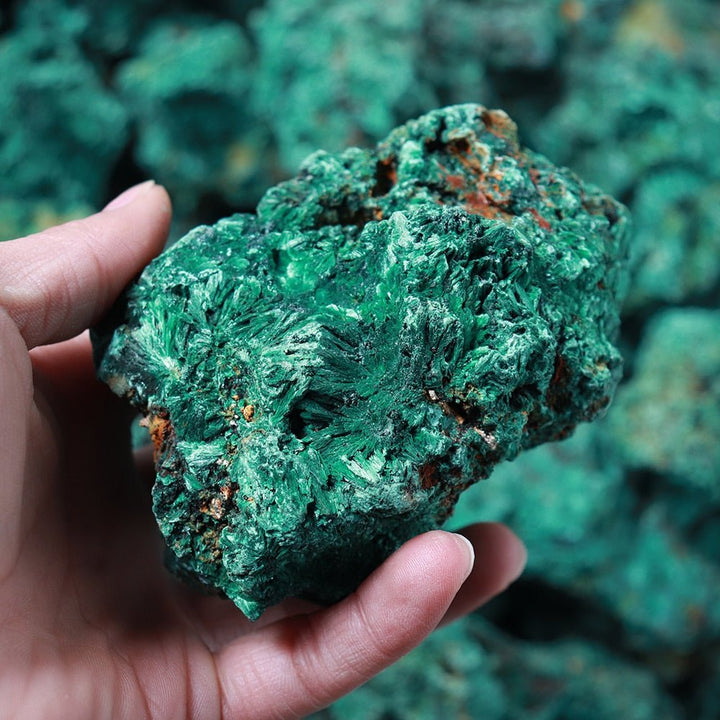 Raw Malachite Stones 1kg - Unearth the Power of Transformation and Protection with These Vibrant Green Gems - Light Of Twelve