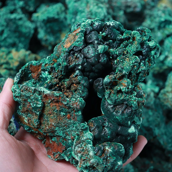 Raw Malachite Stones 1kg - Unearth the Power of Transformation and Protection with These Vibrant Green Gems - Light Of Twelve