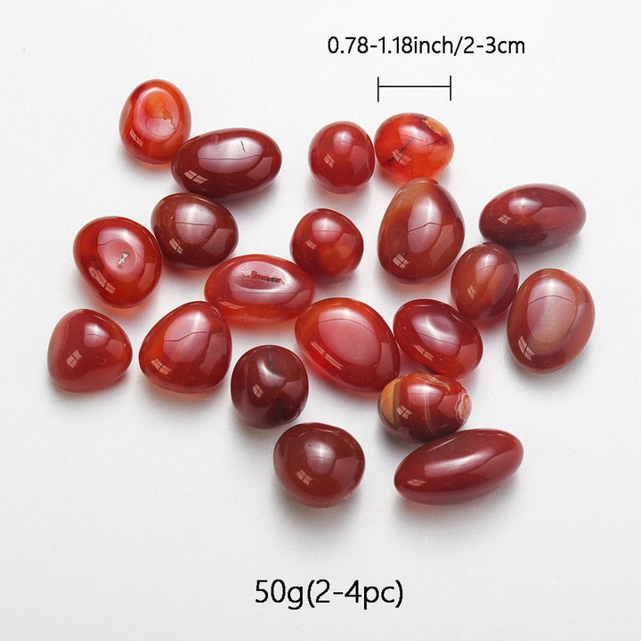 Red Carnelian Agate Tumbles: Pocket-Sized Vitality Gems - Light Of Twelve