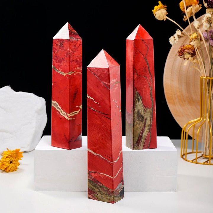Red Jasper Crystal Points - Light Of Twelve