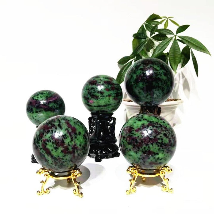 Ruby Zoisite Spheres - Light Of Twelve