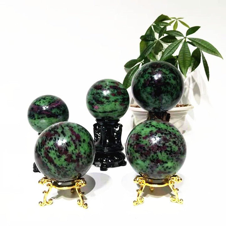 Ruby Zoisite Spheres - Light Of Twelve