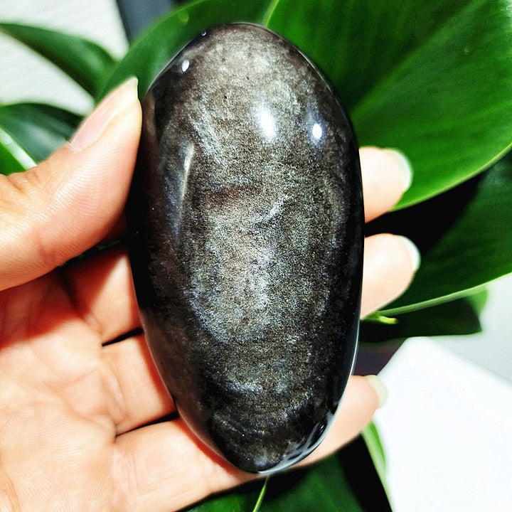 Silver Sheen Obsidian Worry Stones - Light Of Twelve