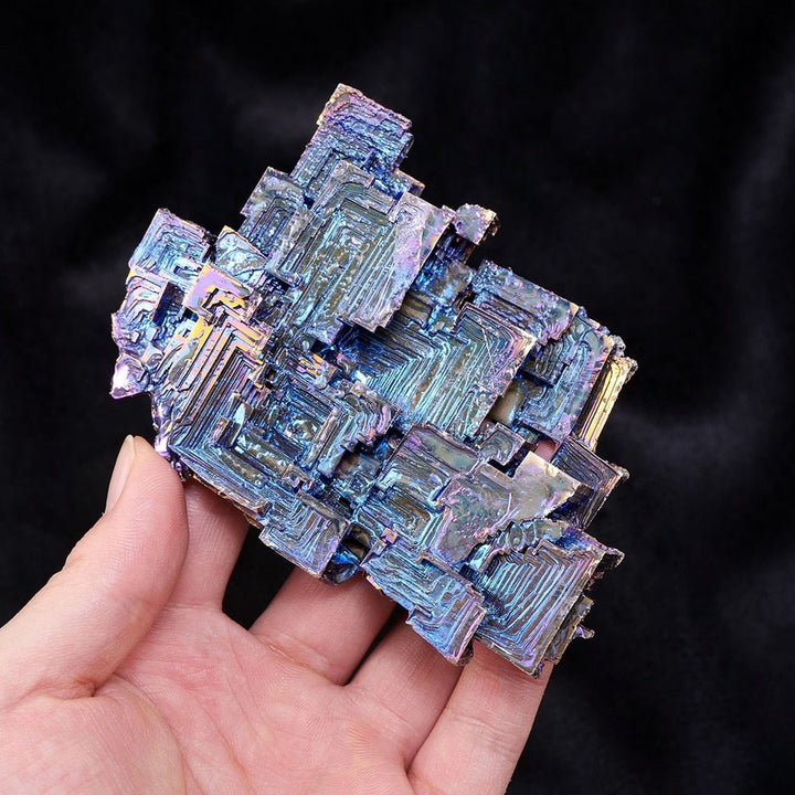 Stunning Bismuth Crystal Specimens 1KG - Unique Geometric Mineral Art - Light Of Twelve