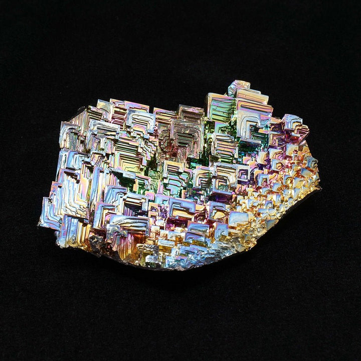 Stunning Bismuth Crystal Specimens 1KG - Unique Geometric Mineral Art - Light Of Twelve