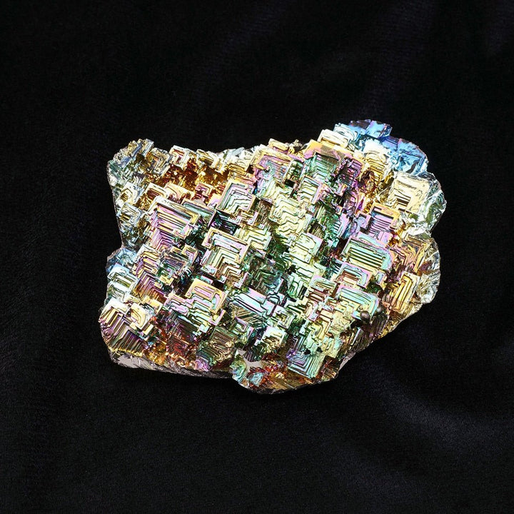 Stunning Bismuth Crystal Specimens 1KG - Unique Geometric Mineral Art - Light Of Twelve