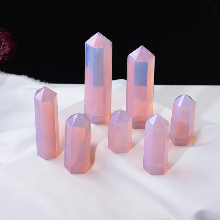 Synthetic Pink Opal Towers - Light Of Twelve