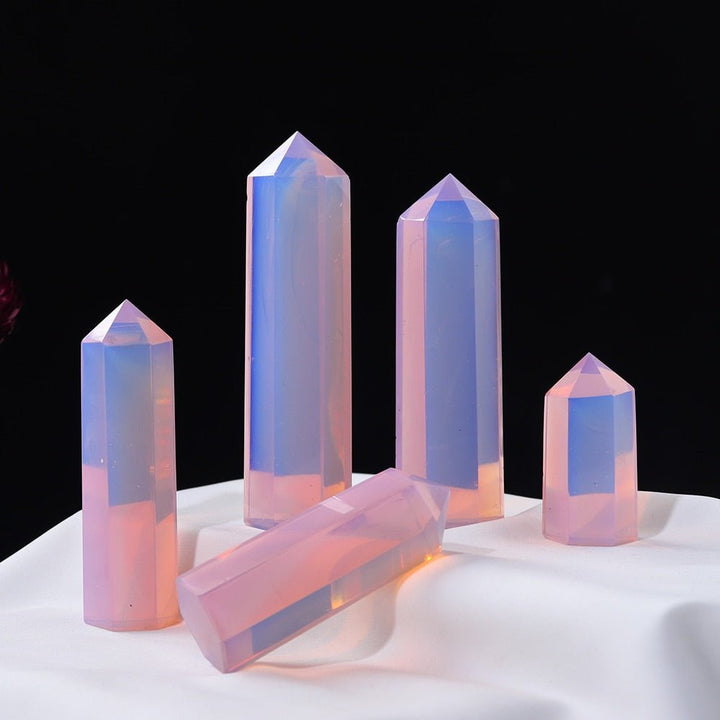 Synthetic Pink Opal Towers - Light Of Twelve