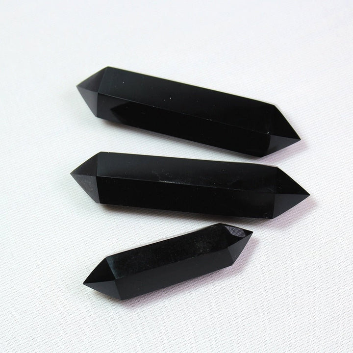 Versatile Mini Black Obsidian Wands for Energetic Balance - Light Of Twelve